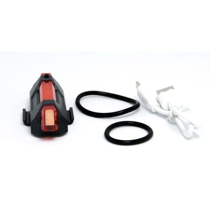 Flasher DC-918 , USB Rechargeable Bicycle Tail-light - Red - Image 3