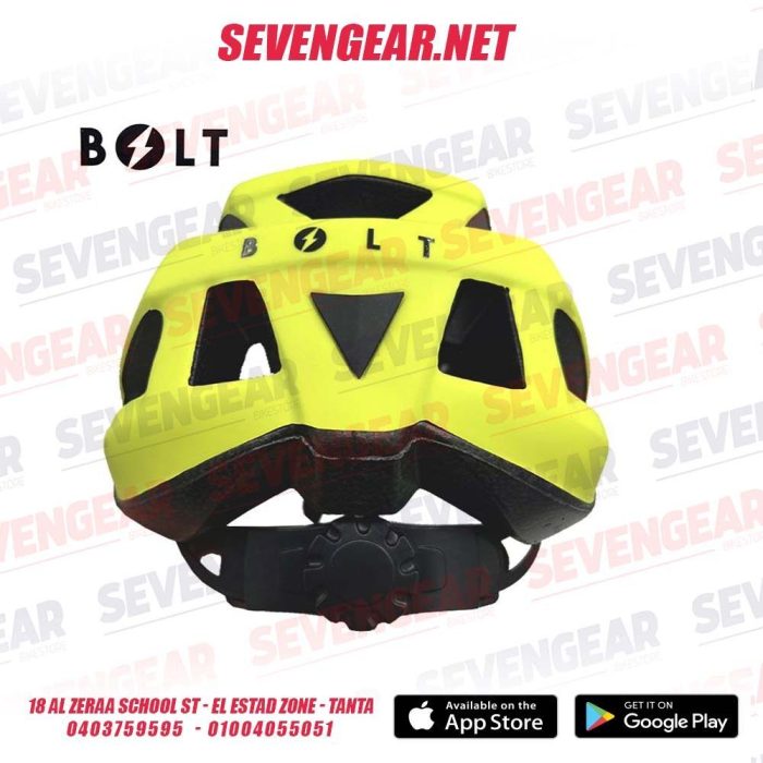 ⁦BOLT Helmet S-311M - Matt Black/Yellow⁩ - الصورة ⁦3⁩