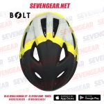 BOLT Helmet S-311M - Matt Black/Yellow - الصورة 2