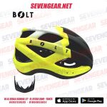 BOLT Helmet S-311M - Matt Black/Yellow