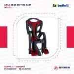 Bellelli Child Rear Bicycle Seat - PEPE - Image 4