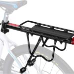Bicycle Rear Rack Seat-post Fixation With Support Arms and Sides for Travel Bags