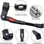 Bike Side Stand Aluminum/Plastic - Adjustable Height Bolt - Image 2