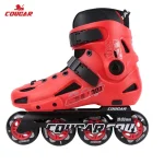 COUGAR MZS307C Freestyle Inline Roller Skates - Red - Image 2