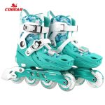COUGAR MZS315 Flashing Roller Skates - Green