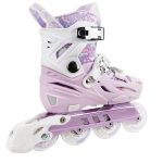 COUGAR MZS315 Flashing Roller Skates - Purple/White - Image 3