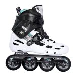 COUGAR MZS509C Freestyle Slalom Inline Roller Skates - White/Black - Image 3