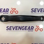 Left Steel Crank Arm - Rhombus hole design - Black