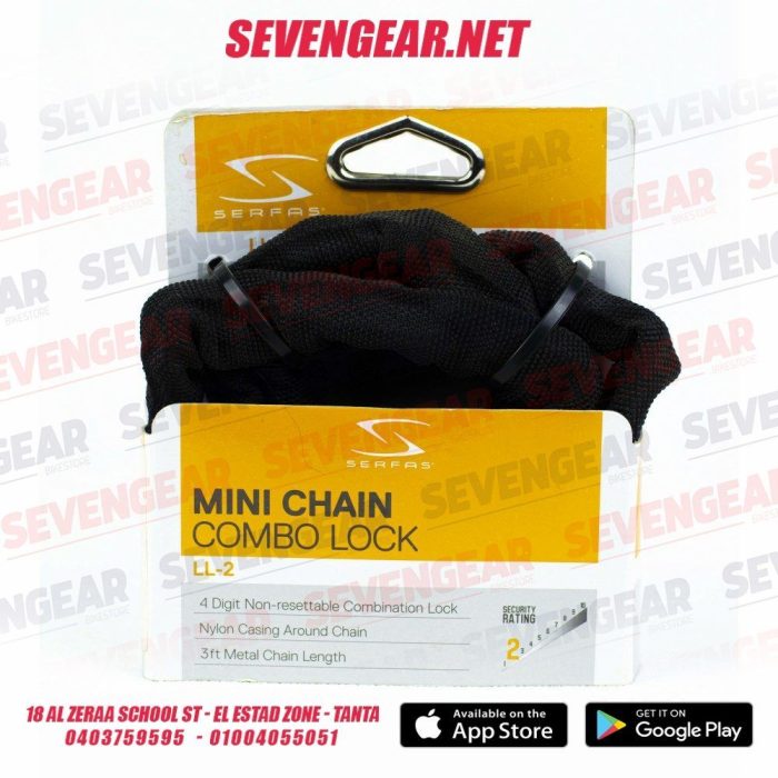 Serfas LL-2 Mini Chain Combo Lock - Image 2