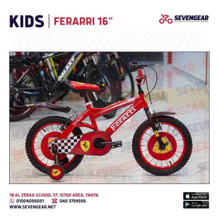 ⁦Ferrari Kids Bike Disk 16"⁩ - الصورة ⁦4⁩