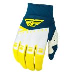 FLY Racing F-16 Gloves YELLOW/WHITE NAVY
