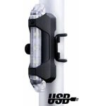 Flasher BS-216, USB Rechargeable Bicycle Tail-light - White
