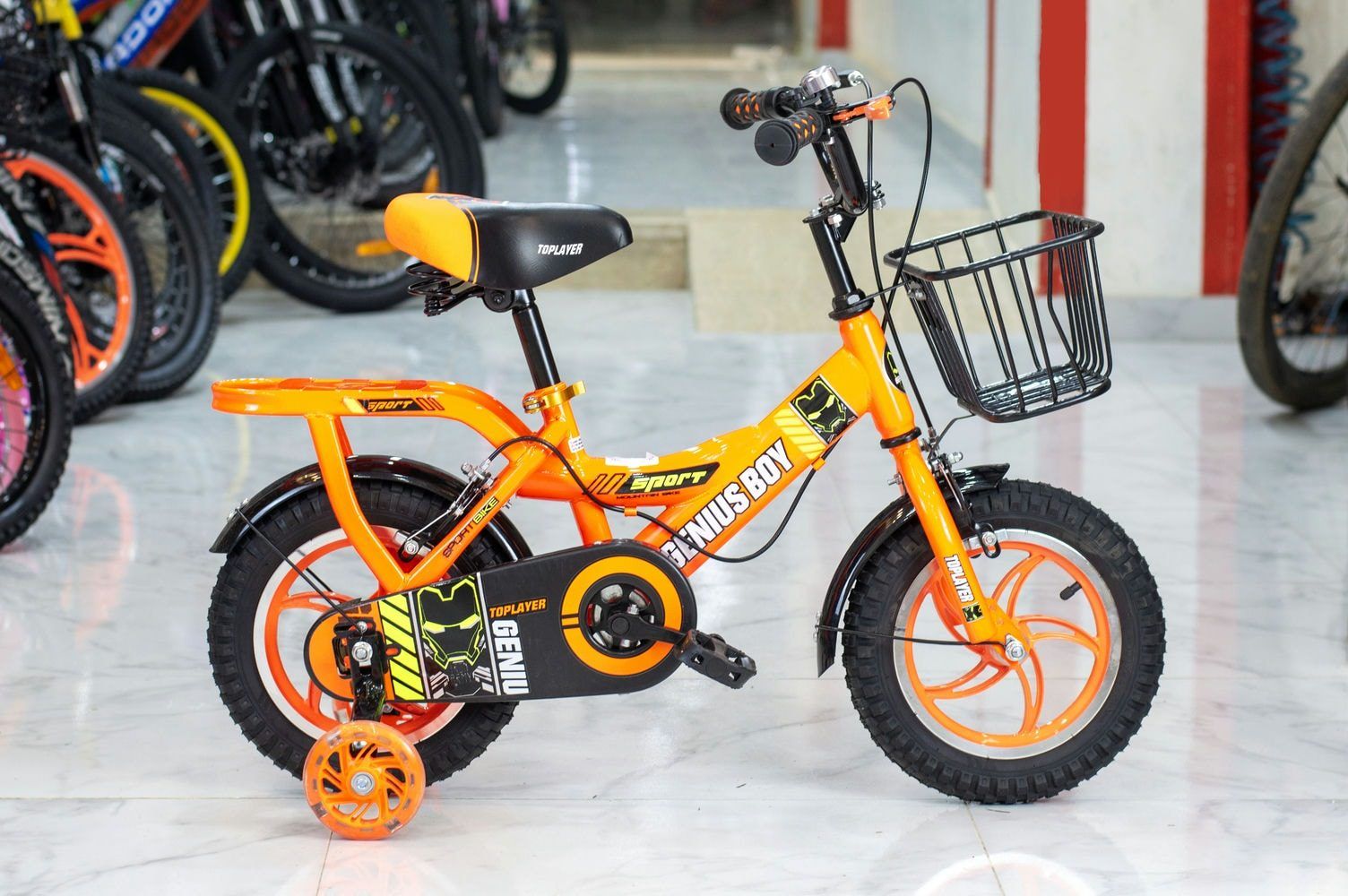 GENUIS-BOY-12-OR Genius Boy Kids Bike 12" - Image 1
