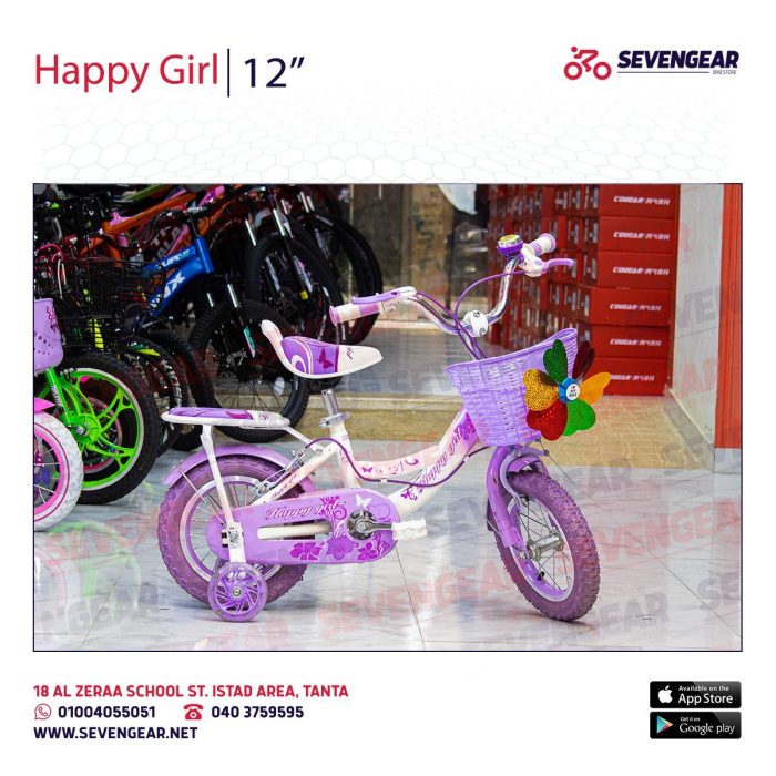 ⁦Happy Girl Kids Bike 12"⁩ - الصورة ⁦2⁩