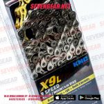 ⁦جنزير 9 سرعات KMC X9L مع الباور لينك، أداء عالى، خفيف، قوة تحمل و متانة مضاعفة⁩ - الصورة ⁦2⁩