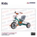 Kids Tricycle With Rear Basket 015
