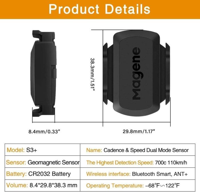 Magene S3+ Bike Speed Or Cadence Sensor - Image 5
