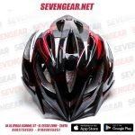 Moon Helmet MB11 Black/White/Red