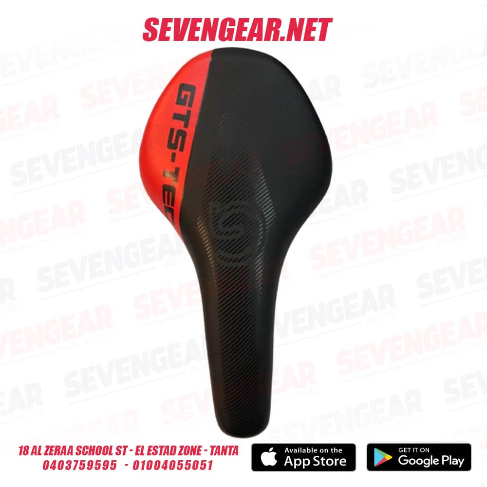 Road-Bike-Saddle-GTS-TECH-HS12-1483-Color-Black-Orange Road Bike Saddle GTS-TECH HS12 - Image 1