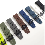 ⁦حزام سهل الملاءمة 26 مم من السيليكون الناعم متوافق مع ساعات جارمن الذكية Garmin Fenix 5X Plus / Fenix 6X / Fenix 6X Pro / 2 Delta PX / Descent Mk2⁩ - الصورة ⁦2⁩