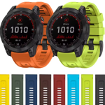 حزام سهل الملاءمة 26 مم من السيليكون الناعم متوافق مع ساعات جارمن الذكية Garmin Fenix 5X Plus / Fenix 6X / Fenix 6X Pro / 2 Delta PX / Descent Mk2