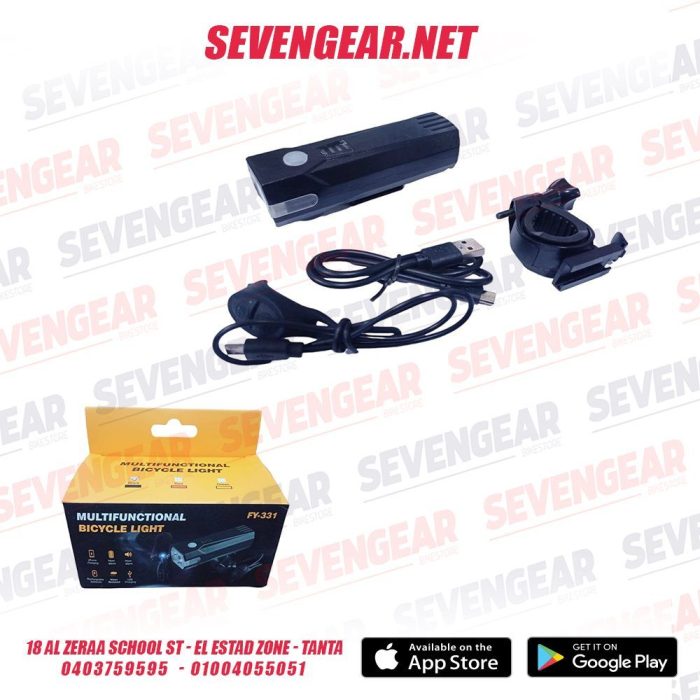 ⁦Speaker Bicycle Light Rechar FY-331⁩ - الصورة ⁦2⁩