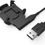 Charger Compatible with Garmin Fenix 3, Fenix 3 HR, Fenix 3 Sapphire, Quatix 3, Tactix Bravo Smartwatch - USB Charging Cable Clip 100cm