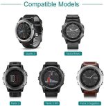 Charger Compatible with Garmin Fenix 3, Fenix 3 HR, Fenix 3 Sapphire, Quatix 3, Tactix Bravo Smartwatch - USB Charging Cable Clip 100cm - Image 4