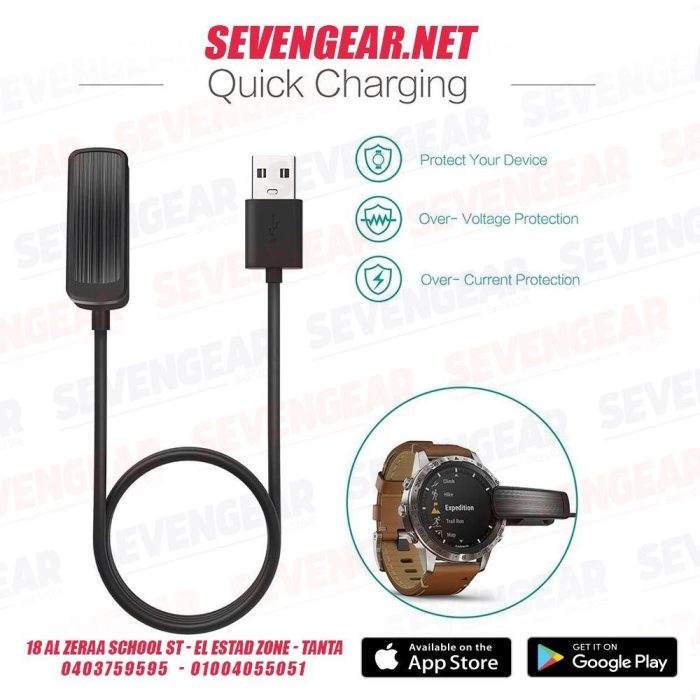⁦TUSITA Charger cable Compatible with Garmin MARQ - 1M⁩ - الصورة ⁦4⁩
