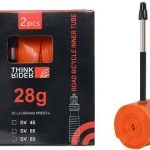 JFOYH Road Inner Tube TPU Ultra Light 700*18-32 65L PV  - 2 Pack