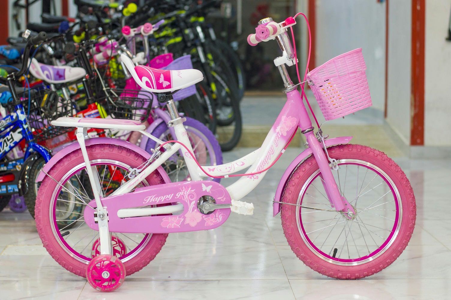 happy-girl-16-Pink Happy Girl - Kids Bike 16" - Image 1