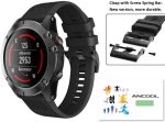 ⁦حزام سهل الملاءمة 26 مم من السيليكون الناعم متوافق مع ساعات جارمن الذكية Garmin Fenix 5X Plus / Fenix 6X / Fenix 6X Pro / 2 Delta PX / Descent Mk2⁩ - الصورة ⁦5⁩