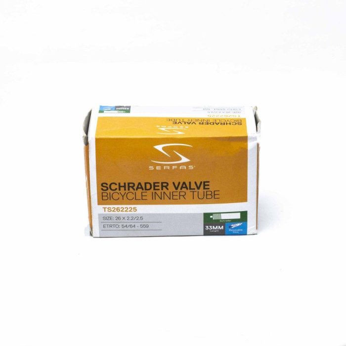 Serfas Inner Tube 26*2.2/2.5 Schrader Valve - Image 3