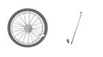 ⁦Bicycle RIM Spoke (Variable Size) - One Spoke⁩ - الصورة ⁦2⁩