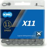 KMC X11 Chain 118 Links Grey With Power Link