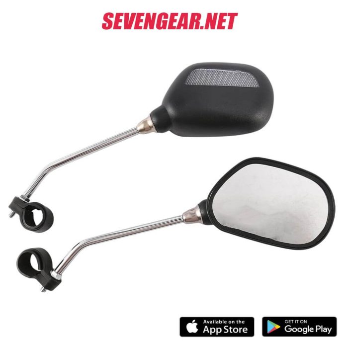 Bike Mirror 360°Rotation Back Rearview Mirror Handlebar Bicycle 2PC Y80 - Image 6