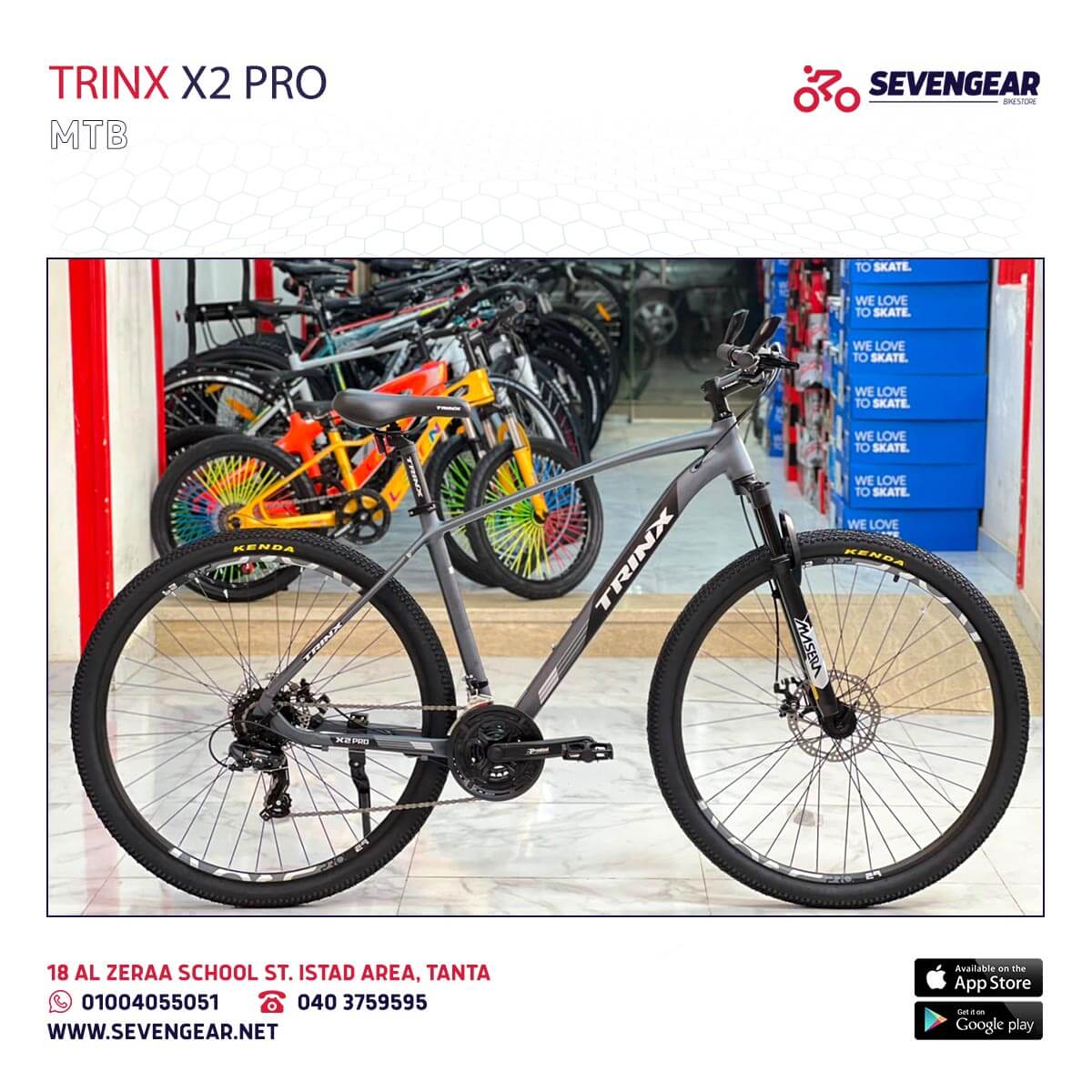 Trinx X2 Pro Matt Grey Black Silver 19” 01 Trinx X2 Pro - Image 1