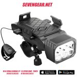 Bicycle Headlight, Speaker and Phone Holder – Black