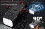 Bicycle Headlight, Speaker and Phone Holder – Black - الصورة 2