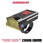 Bicycle Headlight & Wireless Remote Control Tail Light Combo with Horn 2810A - Image 2